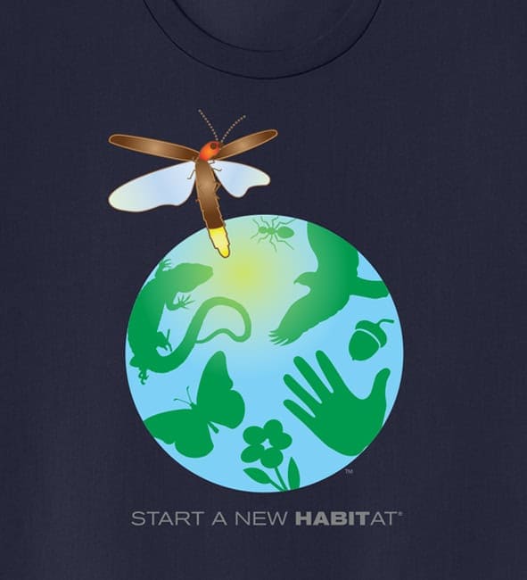 HNP Unisex Organic Cotton Navy Tee - Image 2