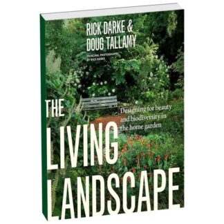 Rich Darke and Doug Tallamy book cover featuring lush home garden with vibrant greenery and flowers, emphasizing biodiversity and landscaping for ecological beauty.